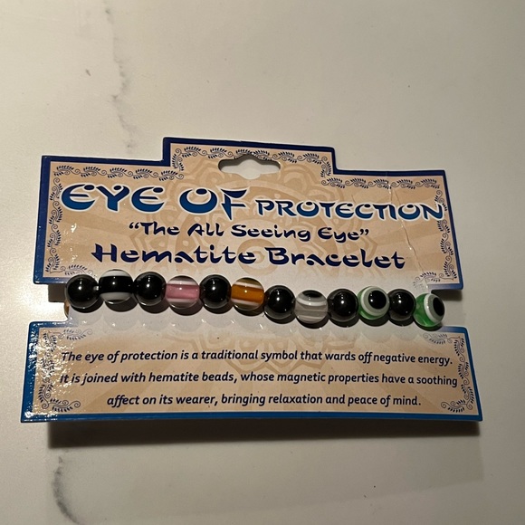 NWOT eye of protection bracelet - multi color magnetic beads - Picture 7 of 8